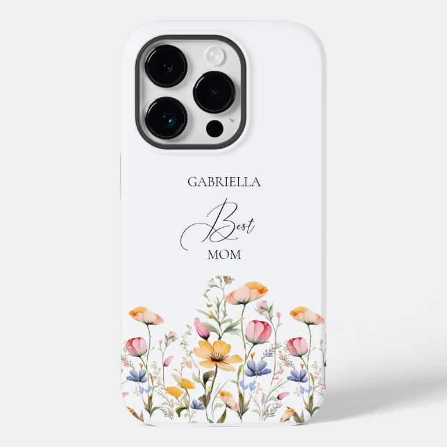 Watercolor Meadow Wildflower Mother's Day Case-Mate iPhone Case (Back)