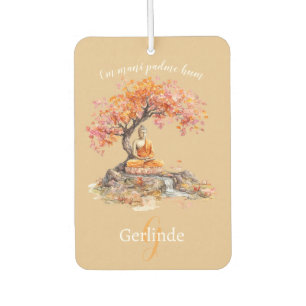 Watercolor Meditating Buddha Personalized Air Freshener
