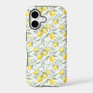 Watercolor Mediterranean Lemon Blossoms Seamless