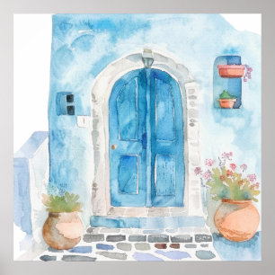 Watercolor Mediterranean  Poster