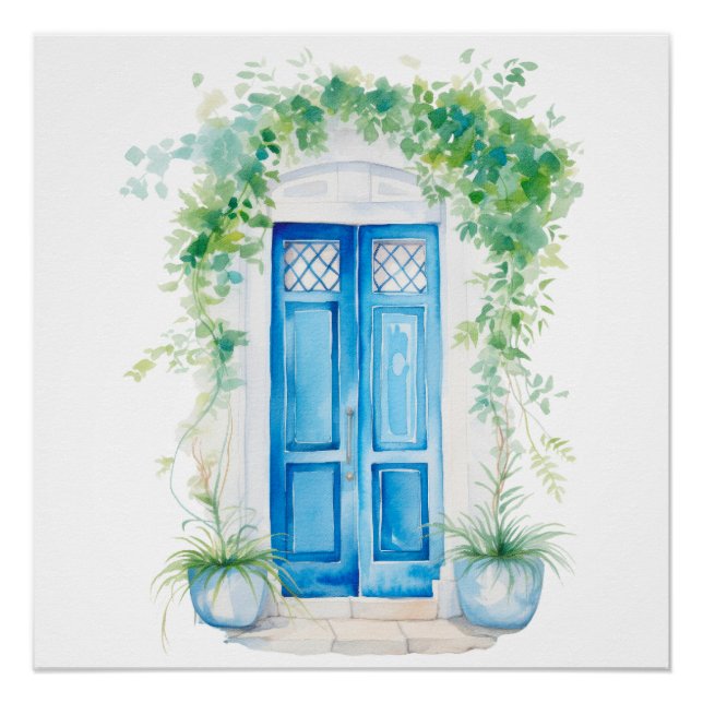 Watercolor Mediterranean  Poster (Front)