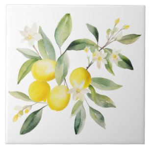 Watercolor Mediterranean  Tile