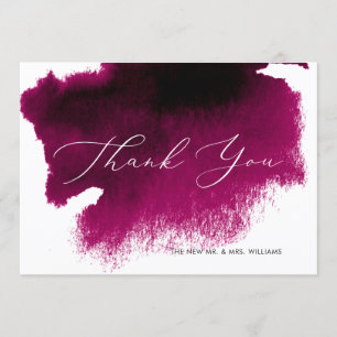 Watercolor Merlot, Red Wine Luxury Merci Cartes