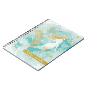 Watercolor Mermaid Personal Spiral Notebook