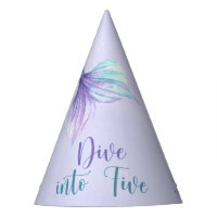 Watercolor Mermaid tail 5th birthday party