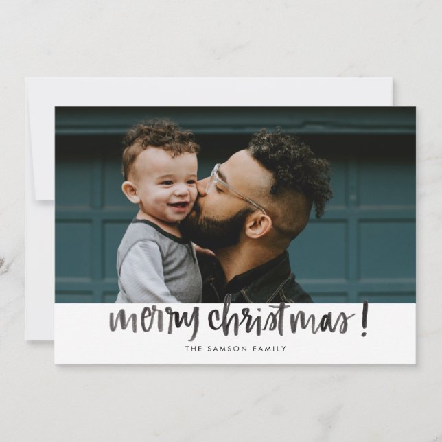 Watercolor Merry Christmas Card (Front)