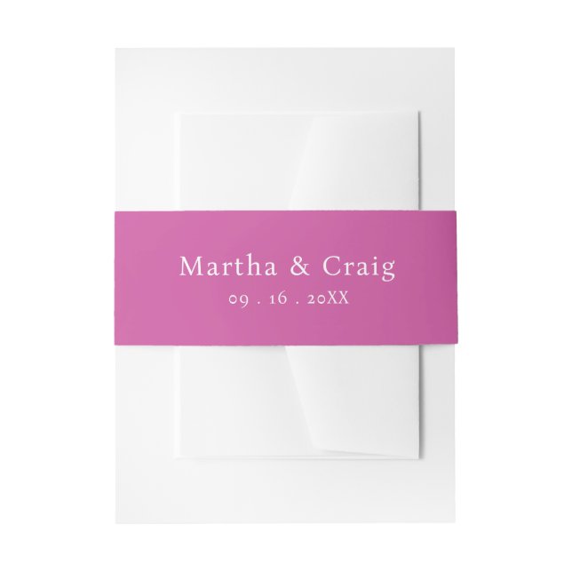 Watercolor Mexican Fiesta Flower Wedding Invitation Belly Band (Front Example)