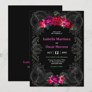 Watercolor Mexican wedding invitation