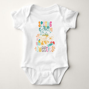 Watercolor Mickey and Minnie   Spring sweeties Baby Bodysuit