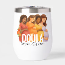 Watercolor Midwife ObGyn Birth Postpartum DOULA