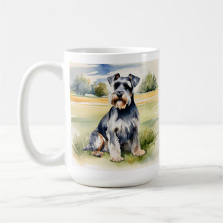 Watercolor Miniature Schnauzer – Dog Art Print Coffee Mug