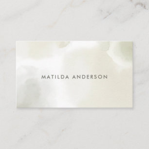 Watercolor minimal abstract natural elegant simple business card