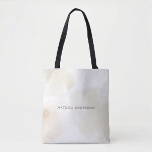 Watercolor minimal abstract natural elegant simple tote bag