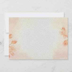 Watercolor Minimalist Floral Background Invitation
