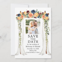 Watercolor Mixed Floral Wedding Canopy Photo