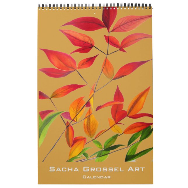 Watercolor Modern Art calendar by Sacha Grossel (Cover)