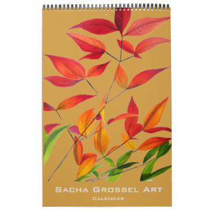 Watercolor Modern Art calendar by Sacha Grossel