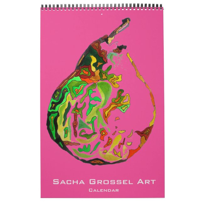 Watercolor Modern Art calendrier par Sacha Grossel (Protection)