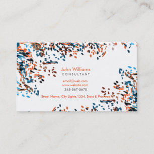 Watercolor Modern Nature Paints Brushstrokes Business Card