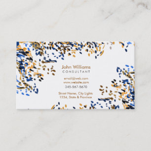 Watercolor Modern Nature Paints Brushstrokes Business Card