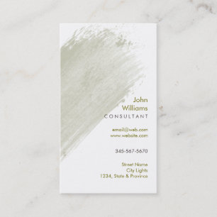 Watercolor Modern Nature Paints Brushstrokes Business Card