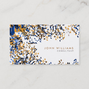 Watercolor Modern Nature Paints Confetti Business Card