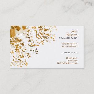 Watercolor Modern Nature Paints Confetti Business Card