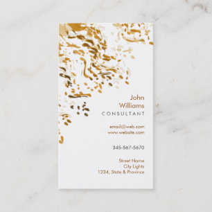 Watercolor Modern Nature Paints Confetti Business Card
