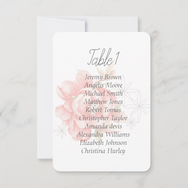 Watercolor modern red peony. invitation (Back)