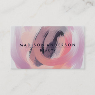 Watercolor Modern Simple & Classic Beauty Pink Business Card