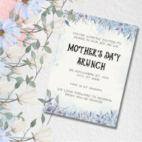 Watercolor,Mom's Love in Bloom, Mother Day Brunch 