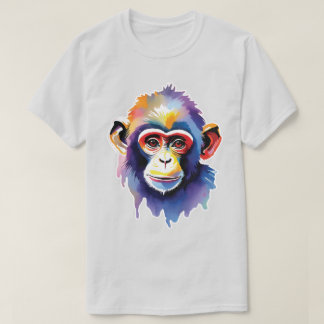 Watercolor Monkey T-Shirt