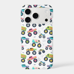 Watercolor Monster Car Trucks kids