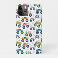 Watercolor Monster Car Trucks kids