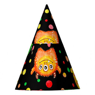 Watercolor Monsters: Cute Seamless Pattern Party Hat