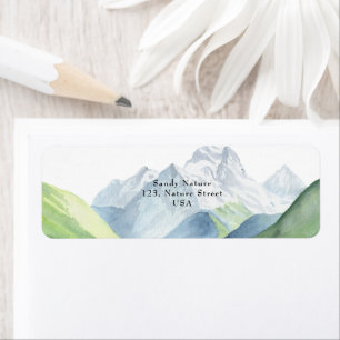 Watercolor montagnes - Laissez l'aventure commence