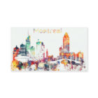 Watercolor Montreal Skyline