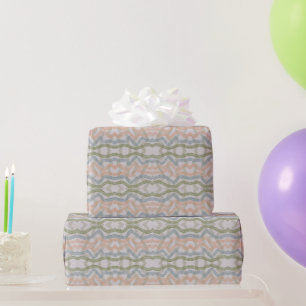 Watercolor Mopping Brushstrokes Pattern In Pastel Wrapping Paper