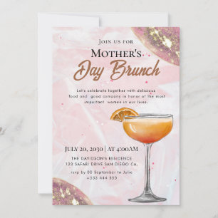 Watercolor Mother's Day Brunch Invitations