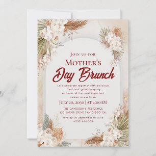 Watercolor Mother's Day Brunch Invitations