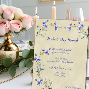  Watercolor Mother's Day or Wedding Brunch Invitation