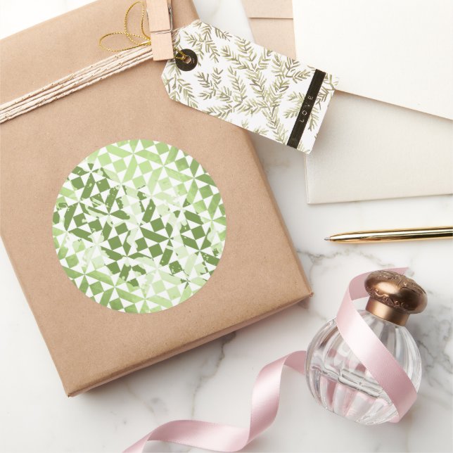 Watercolor motifs 3 classic round sticker (Gifting)