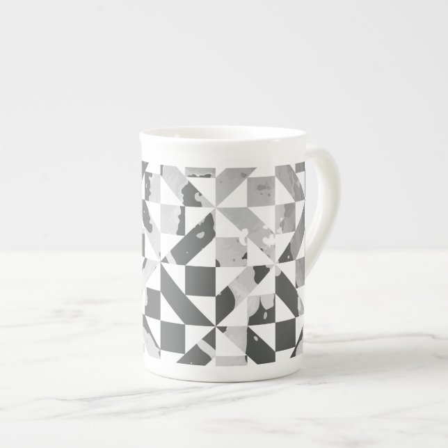 Watercolor motifs 4 bone china mug (Front Right)