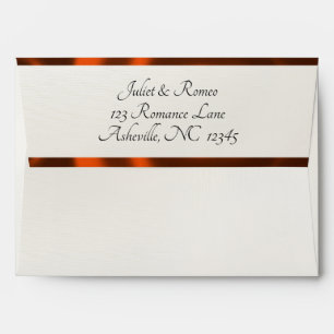 Watercolor Mountains & Ribbon - Copper Envelope