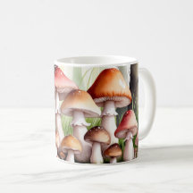 Watercolor mushroom Mug