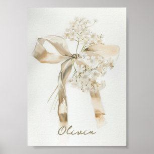 Watercolor Name Art Nursery Art Wall Decor