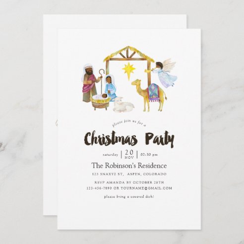 Religious Christmas Invitations &amp; Announcements | Zazzle CA