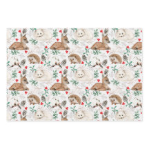 Watercolor natural wrapping papers