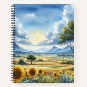Watercolor Nature Images Notebook