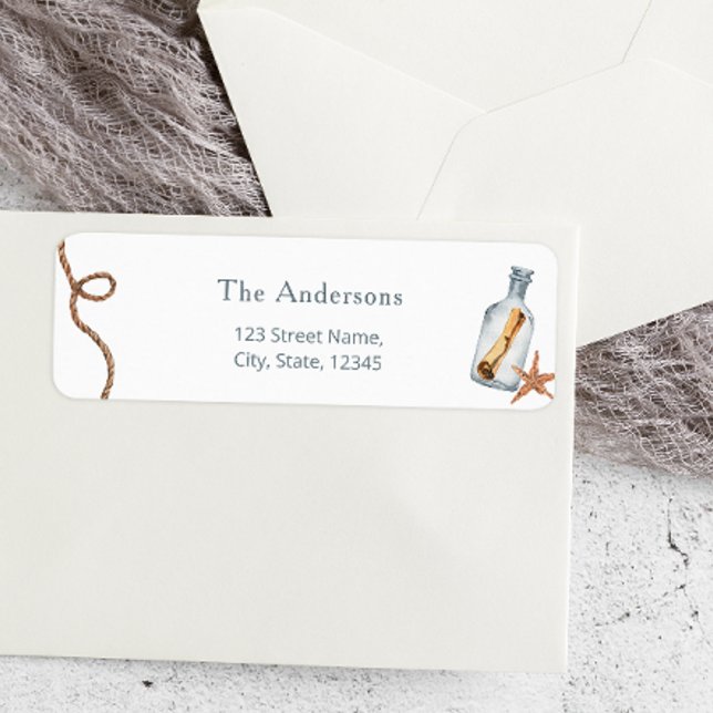 Watercolor Nautical Baby Shower Label (Creator Uploaded)